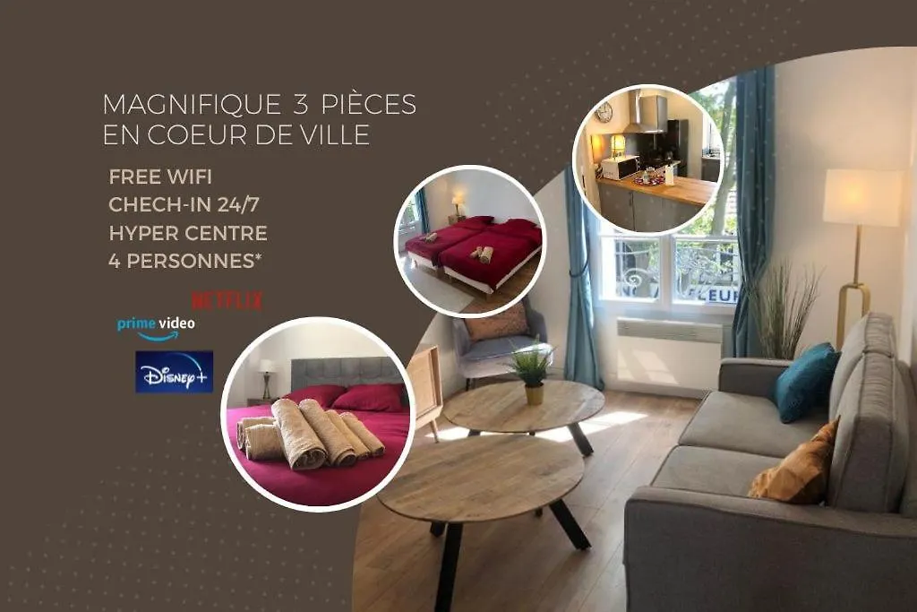 Peaceful Oasis 2 Bedrooms Center-Station Rer 3 Min Aulnay-sous-Bois France